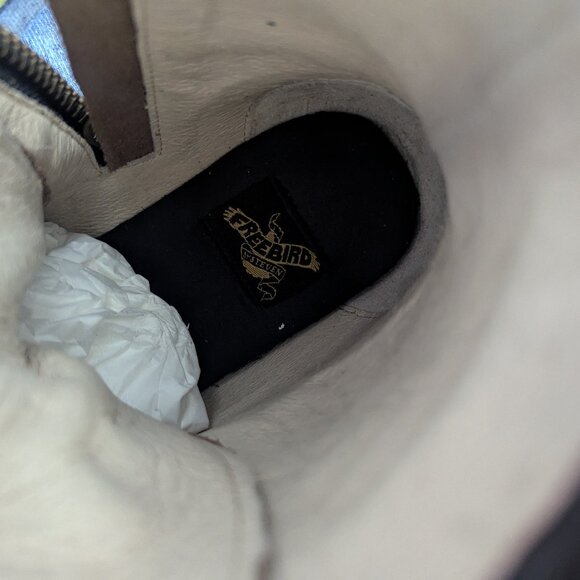 Freebird by Steven Manchester Goodyear Welted Distressed Leather Boots Black 8 - Picture 14 of 14